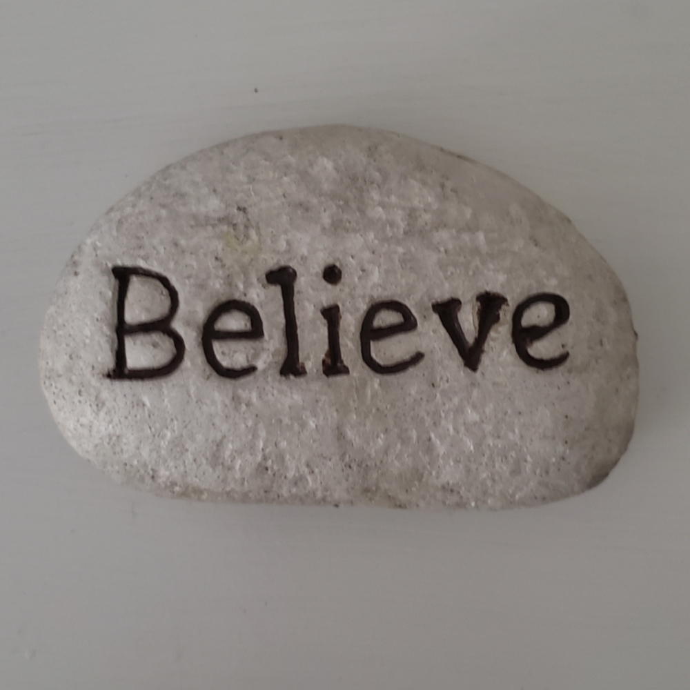 STONE Decorative Faux Believe - Picture 1 of 1